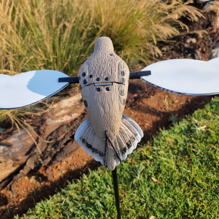 Voodoo Dove Decoy - Pigeon on Spike with Rotating Wings - 